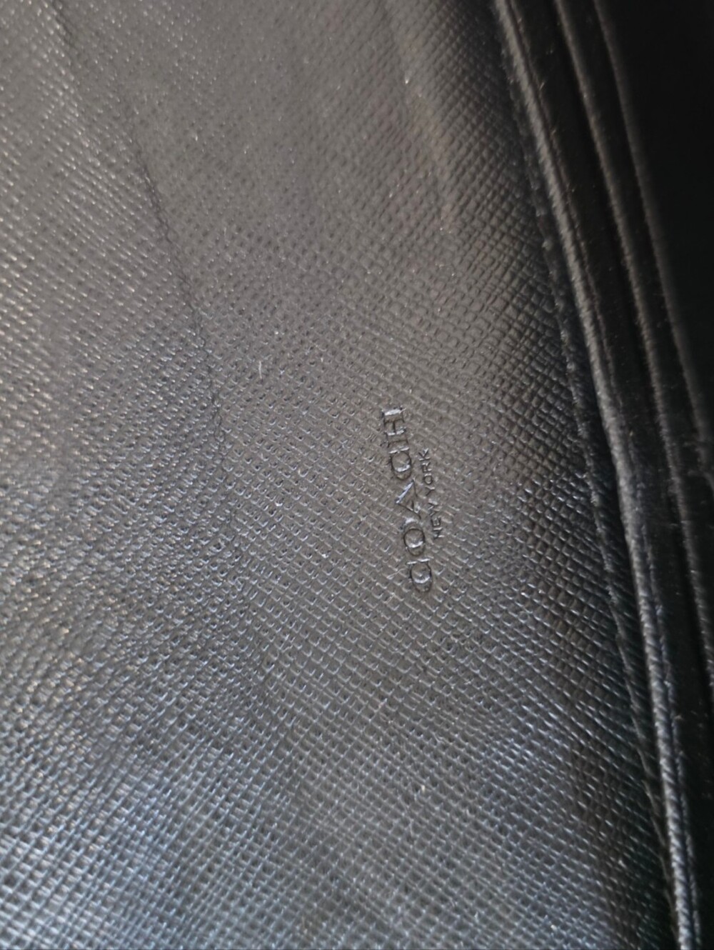 Coach Signature Canvas Trifold Wallet Black/Beige - Picture 5 of 7
